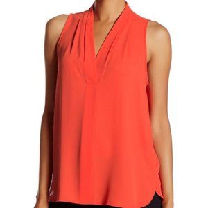 Pleated V-Neck Tank Top